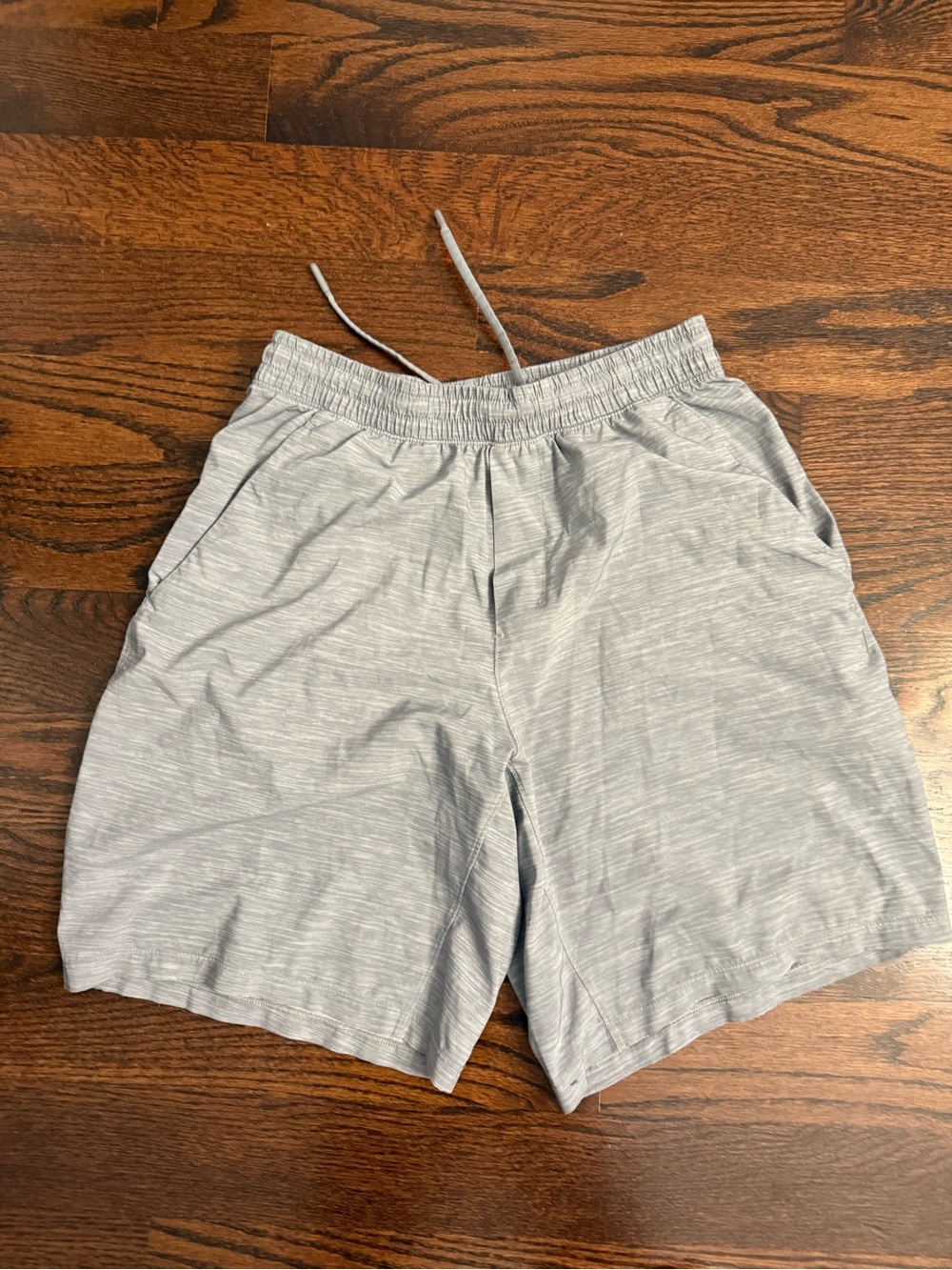 lululemon athletica Men's Heathered Light Gray Performance Shorts
